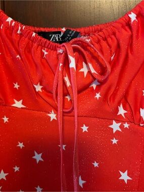 Zara Red Star Dress